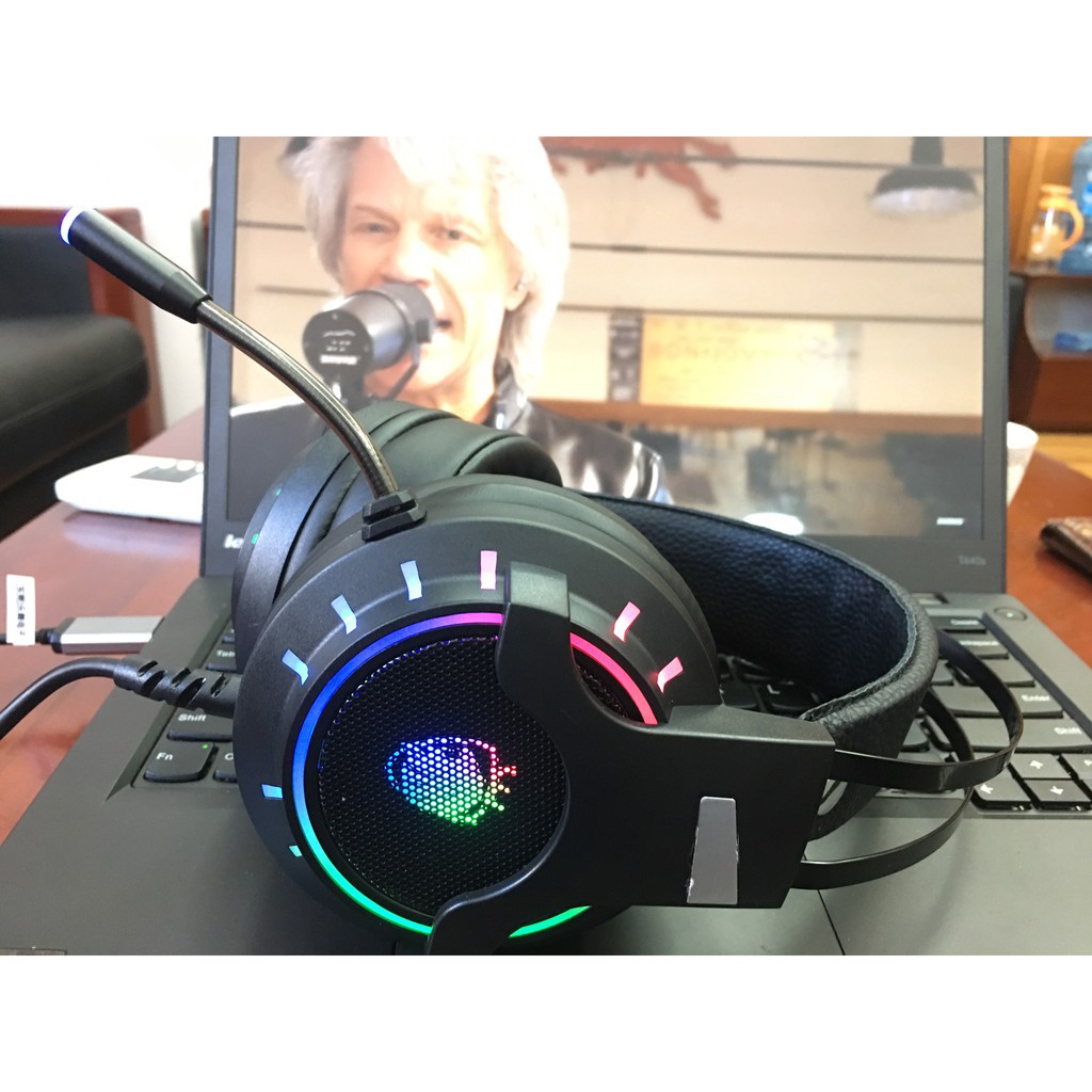 Tai nghe máy tính chơi game Tuner K3 âm thanh 7.1 Led RGB chụp tai có mic cổng USB dành cho game thủ - Siêu phẩm 2020 Li