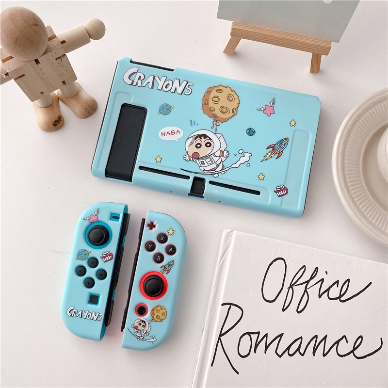 Ốp Bảo Vệ Máy Chơi Game Cầm Tay Chống Trượt Chống Sốc Chống Va Chạm Hình Cậu Bé Bút Chì Shin-Chan Phi Hành Gia Kiểu Nhật Bản