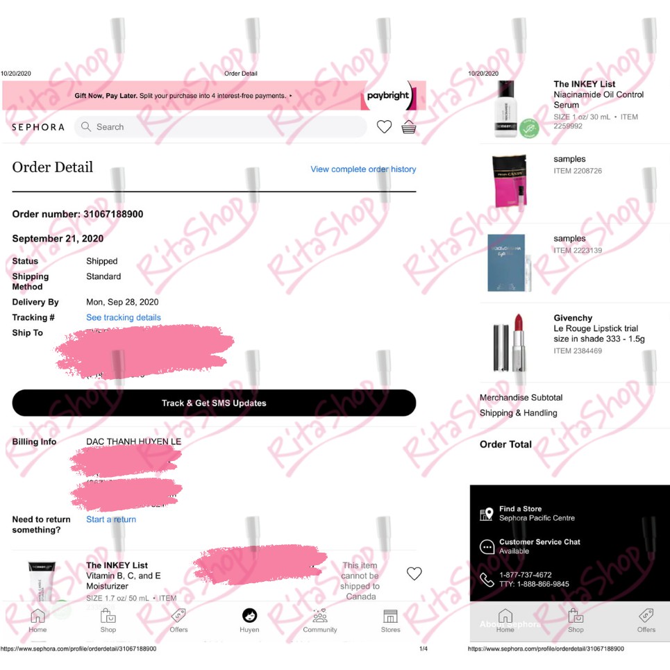 [BILL MỸ] Serum dưỡng da làm mờ thâm mụn Niacinamide The INKEY List kiểm soát dầu