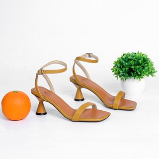 Giày Sandal Cao Gót 5cm Đế Tròn Đồng Hồ Cát Pixie X471