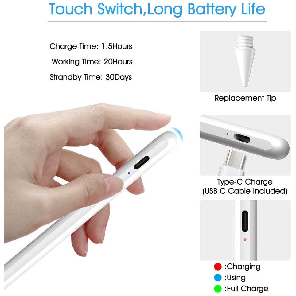 Bút cảm ứng thích hợp cho Apple iPhone iPad Huawei Xiaomi Samsung