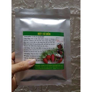 Gói bột củ dền 50 gr dùng nấu xôi, làm bánh tạo màu hồng tự nhiên và an toàn