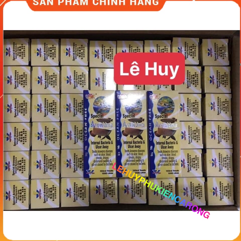 Chai số 5 OCEAN FREE Trị Nấm Đen Kênh Vảy và Diệt Khuẩn Cho Cá Rồng Chai 500ml Hàng Chính Hãng