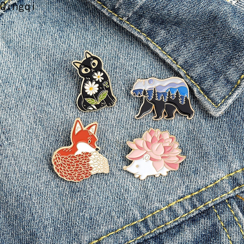 Ghim cài áo Miss Zoe tráng men kiểu dáng hoạt hình dễ thương sáng tạo thích hợp làm quà tặng