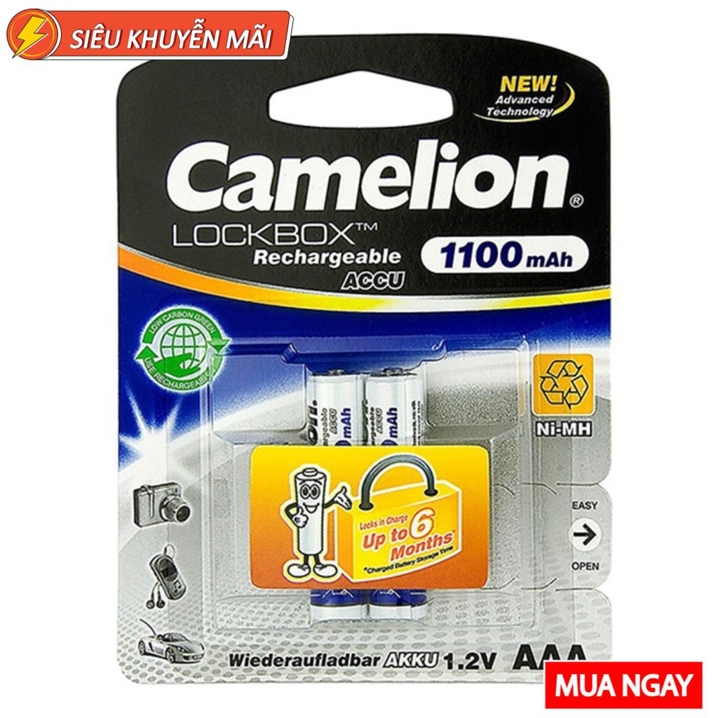 Pin sạc AAA Camelion 1100mAh