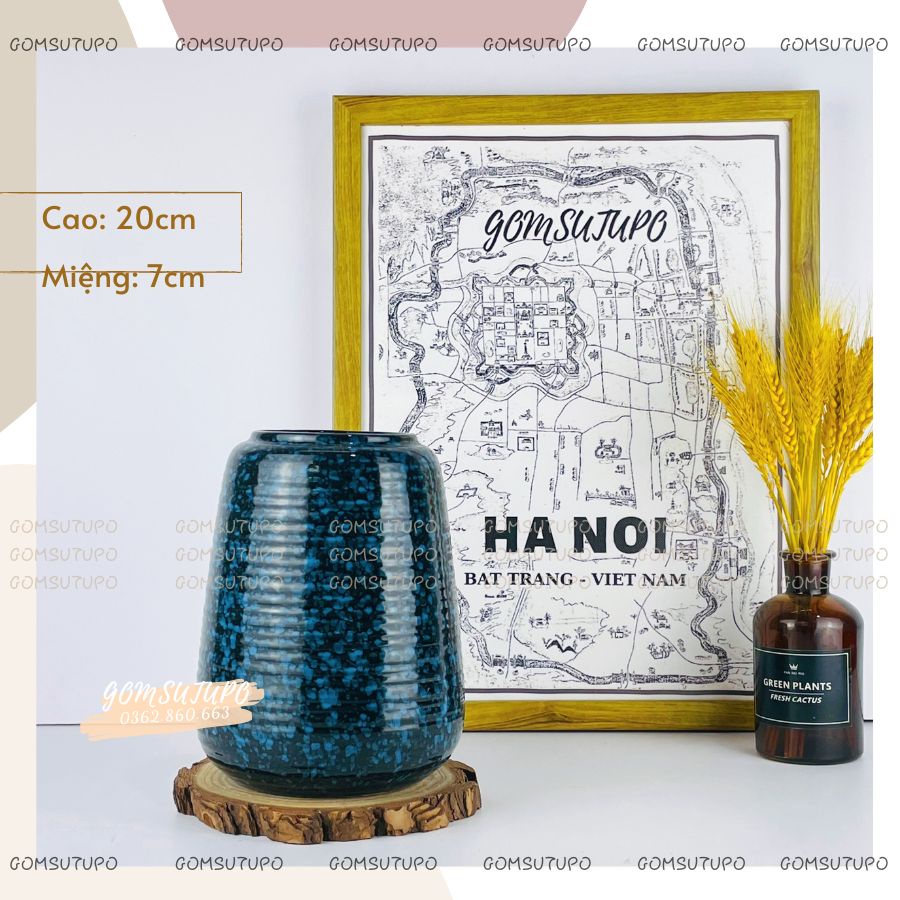Lọ Hoa Hoả Biến Men PHÁP Bình Hoa Trang Trí Decor - gomsutupo - Gốm Sứ TUPO Gốm Sứ Bát Tràng