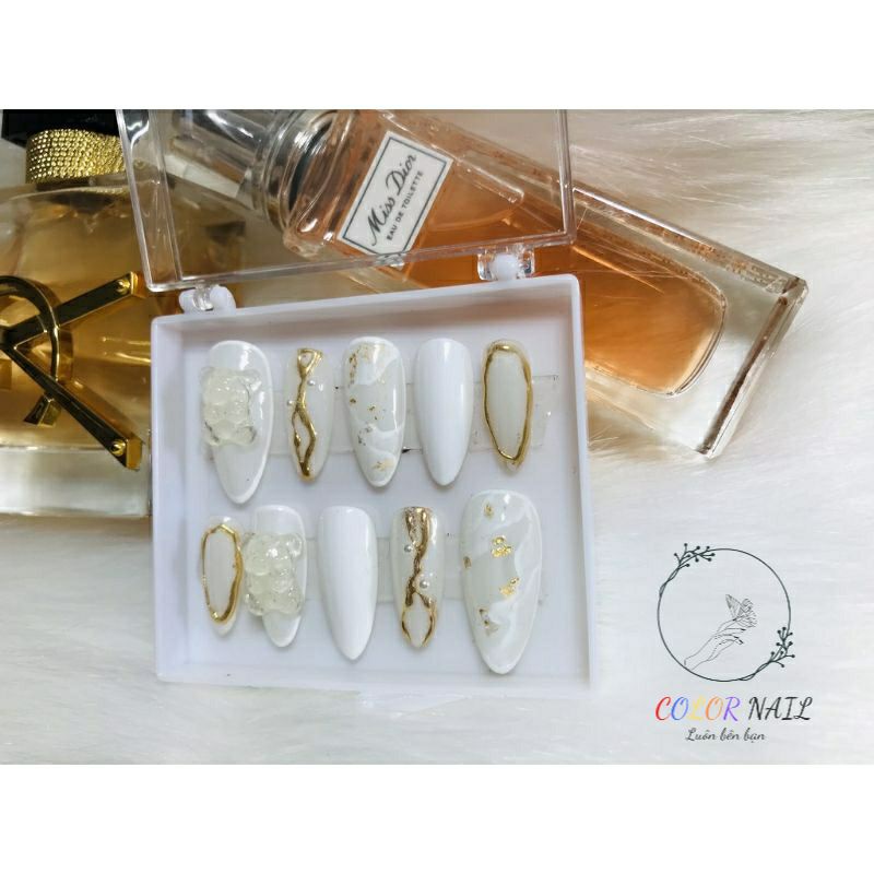 Nail box - Móng up thiết kế : Loang gấu