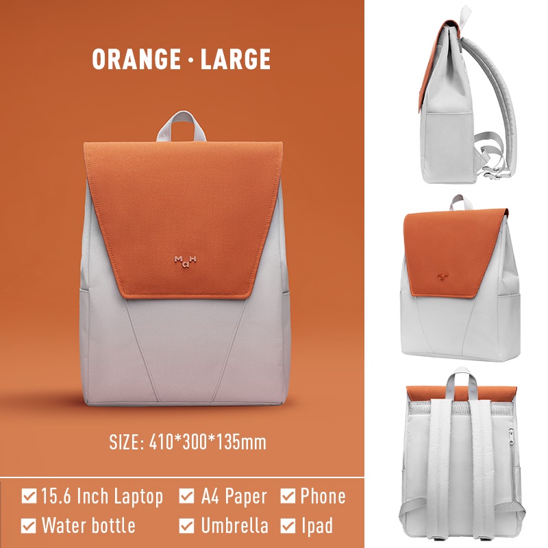 MAH Young Màu tương phản Phong cách Hàn Quốc Túi du lịch thông thường Túi đựng Máy tính xách tay chống nước thời trang dành cho sinh viên