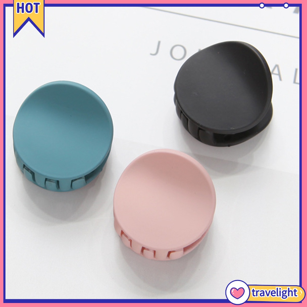 (Travelight) Kẹp tóc càng cua mini bằng acrylic hình tròn/vuông cho nữ