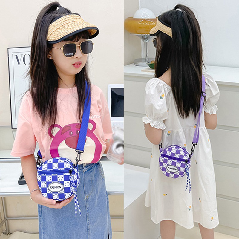 Túi Đeo Chéo In Họa Tiết Hoạt Hình Siêu Nhẹ Thời Trang Xinh Xắn Dành Cho Bé