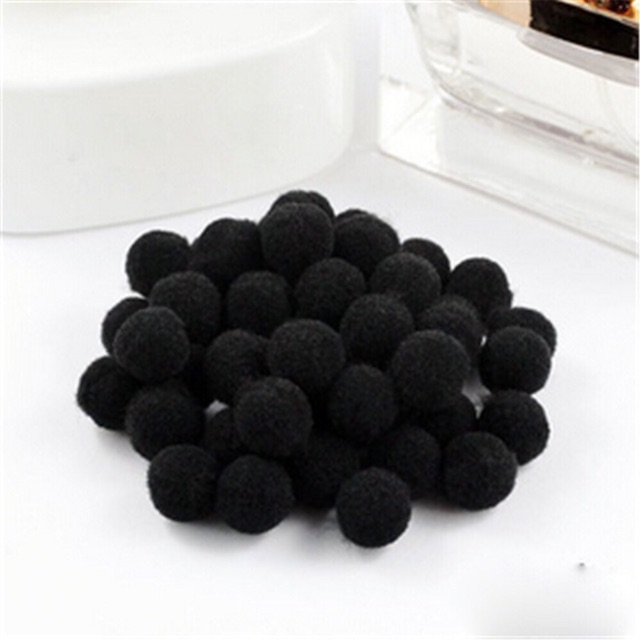100 Hạt pompom - pom pom nhiều màu 1cm làm slime