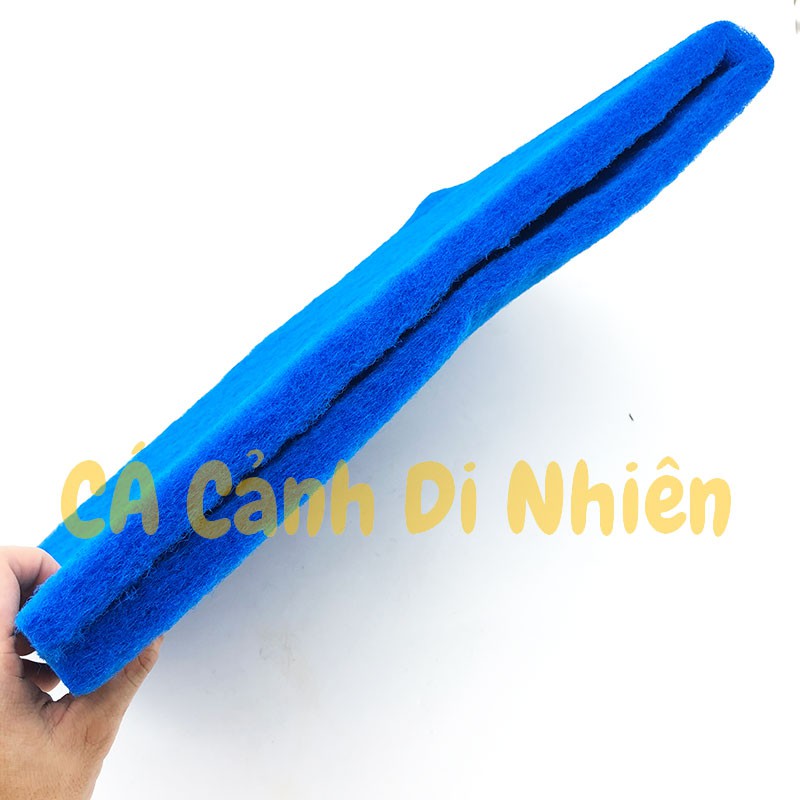 Bông gòn lọc nước màu XANH cho hồ cá cánh size 90x30x2 cm - gòn lọc hồ cá koi