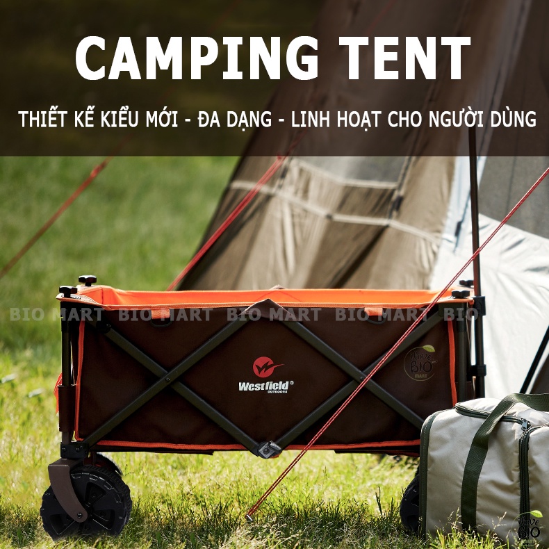 Xe Kéo Dã Ngoại Gấp Gọn BrotherWalking – Xe Kéo Đẩy Đựng Đồ Du Lịch Dã Ngoại Sức Chứa 100Kg - P020 | BigBuy360 - bigbuy360.vn