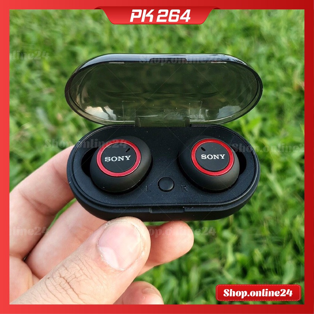 [Bảo hành 6th] Tai nghe Bluetooth Đen Sony sport TWS-D76 Rất ấm Bass-treble rõ ràng | BigBuy360 - bigbuy360.vn