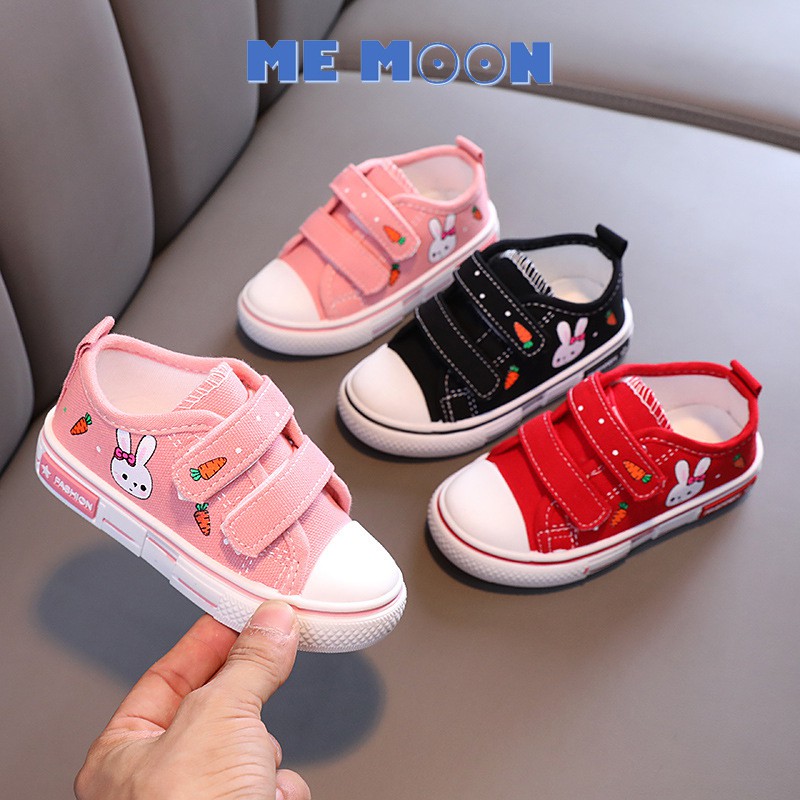 Giày Thể Thao Trẻ Em, Sandal Vải Cho Bé Trai Gái Phong Cách Canvas Hàn Quốc Chống Trơn Trượt Đế Bệt Mềm Từ 1-8 Tuổi