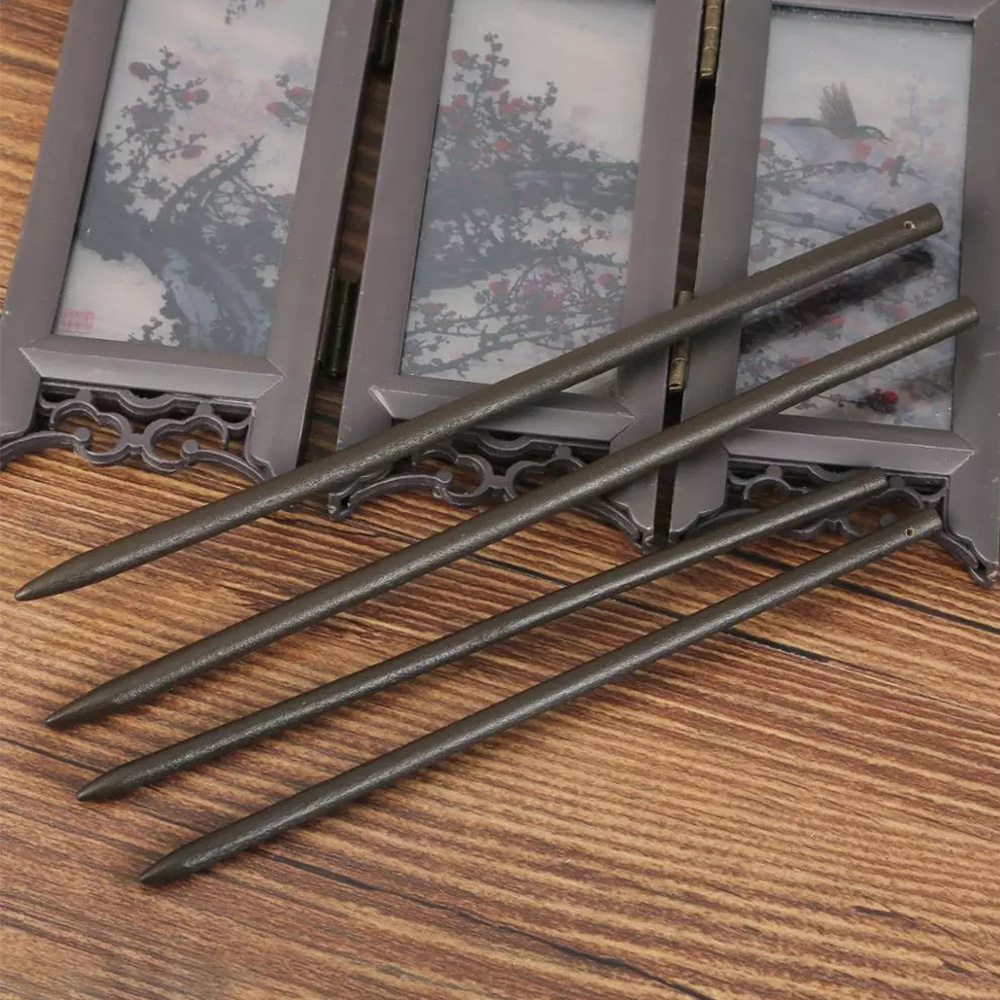 Set 5 Trâm Cài Tóc Bằng Gỗ Phong Cách Trung Hoa 18 / 15cm