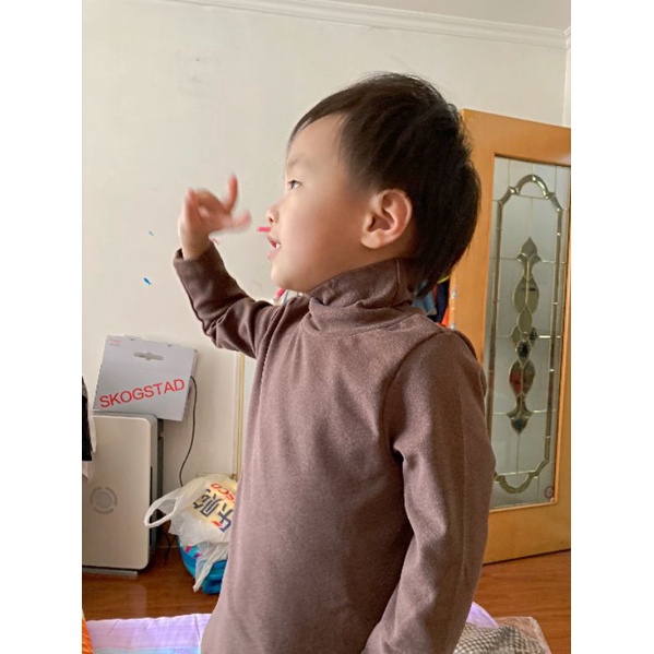 Áo giữ nhiệt cổ cao cho bé trai bé gái