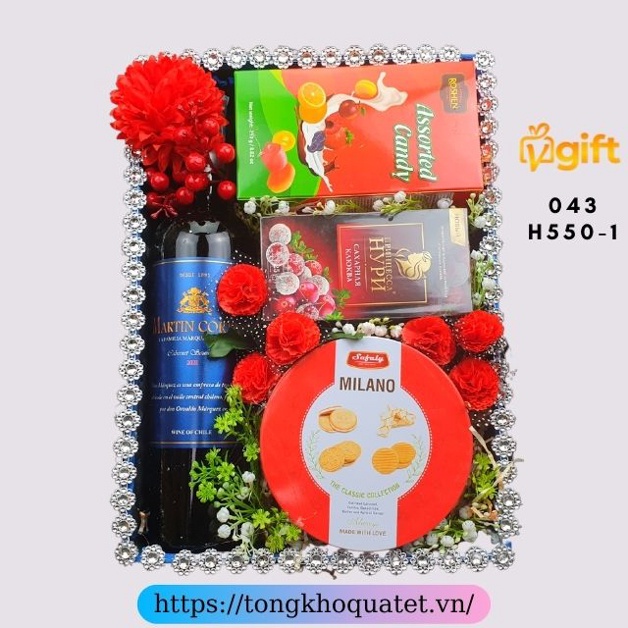 Hộp Quà Tết Mẫu Hộp 550 - 580 ( 5 Hộp Quà Tết )