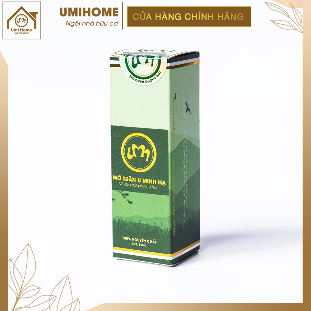 Mỡ trăn triệt lông nguyên chất U Minh Hạ dùng cho vùng Nách, Bikini, Chân Tay, Ngực Bụng UMIHA ORGANIC 10/30ml tại nhà