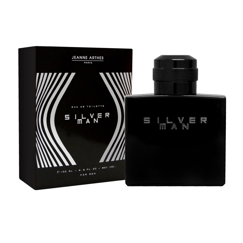Nước hoa Pháp EDT Jeanne Arthes - SILVER MAN 100ml - Mùi hương gỗ
