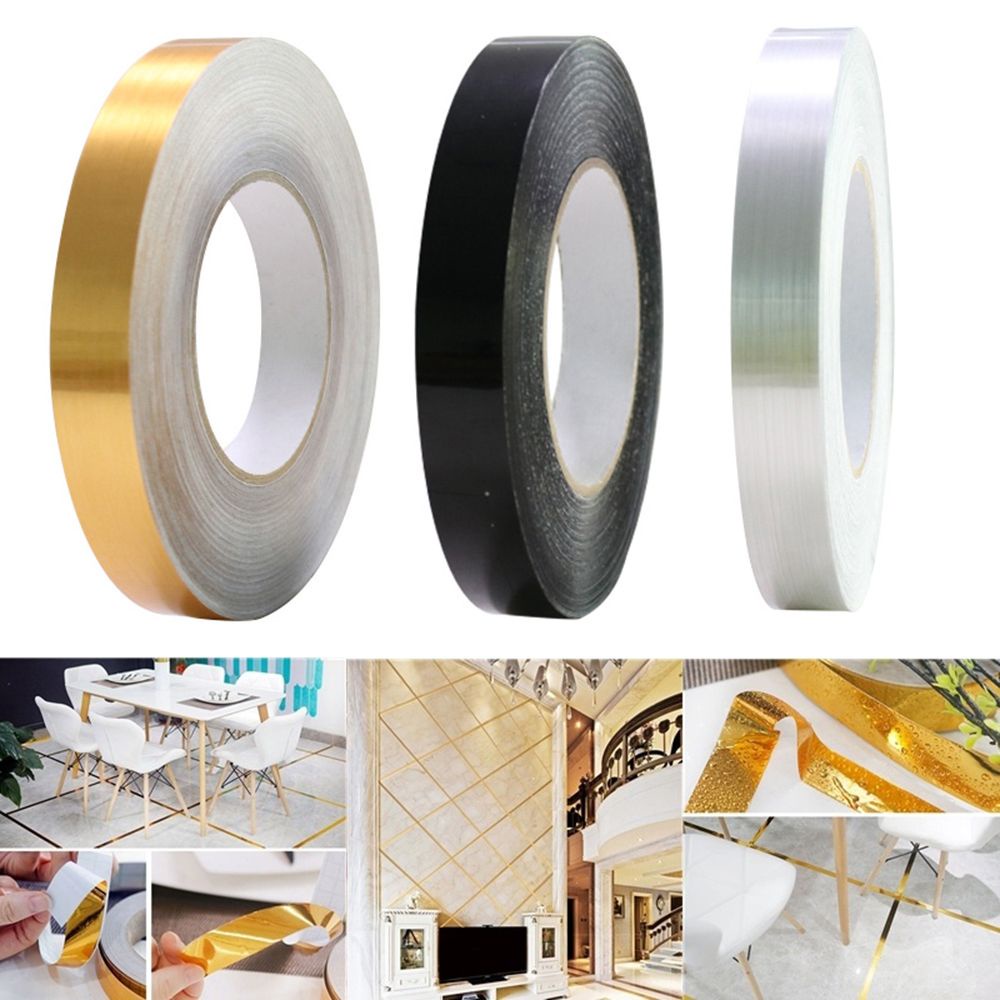 Cuộn băng keo PVC kích thước 0.5cm/ 1cm dài 50m dùng trang trí sàn nhà