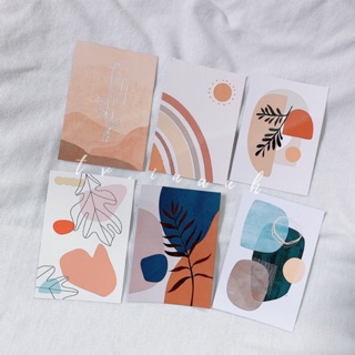 [CÓ SẴN ] POSTCARD TRANG TRÍ HÌNH TRỪU TƯỢNG