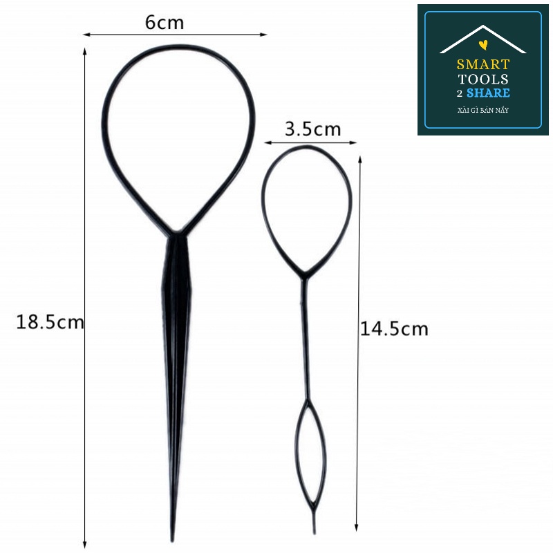 Set 4 Dụng Cụ Tạo Kiểu Tóc, Thắt Bím Tóc Đa Năng Phong Cách Nàng Thơ