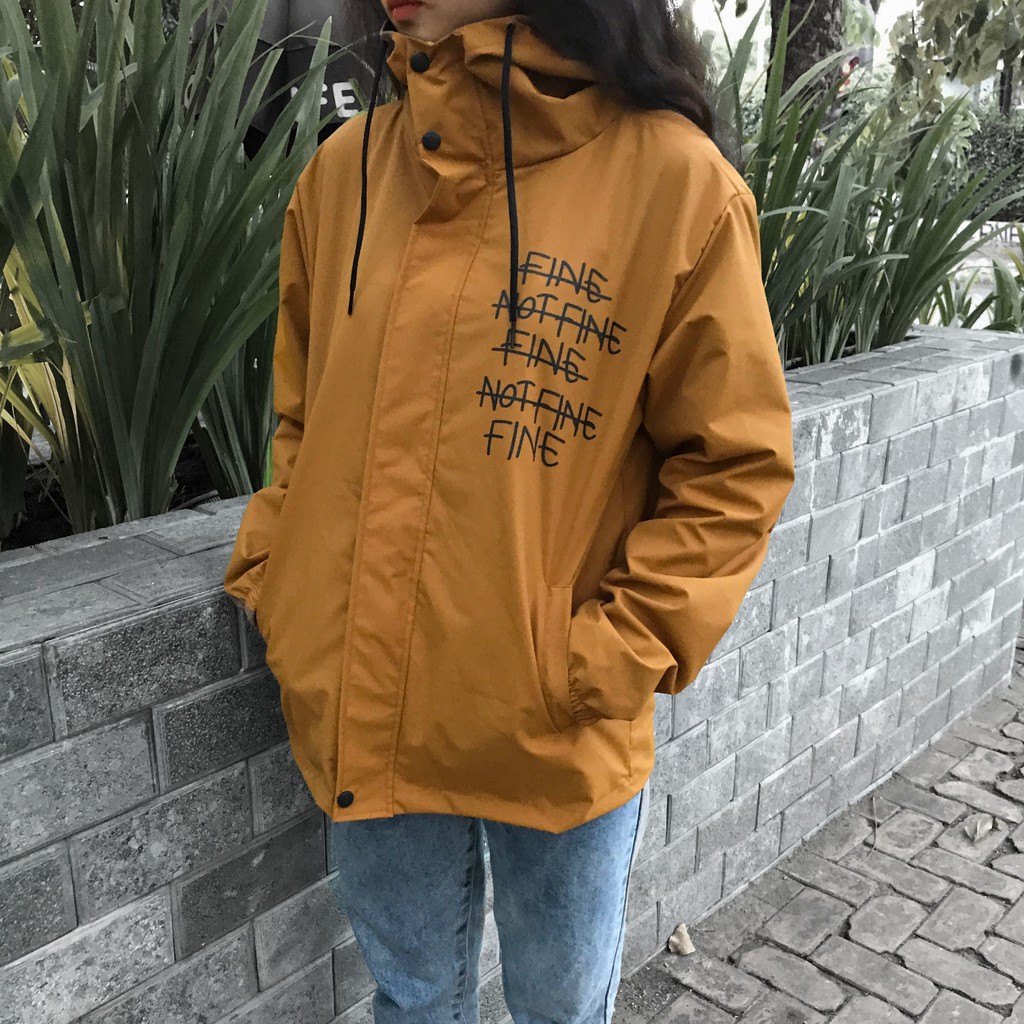 Áo Khoác Dù 2 Lớp [Fine Not Fine] Chống Nước (UNISEX) | BigBuy360 - bigbuy360.vn