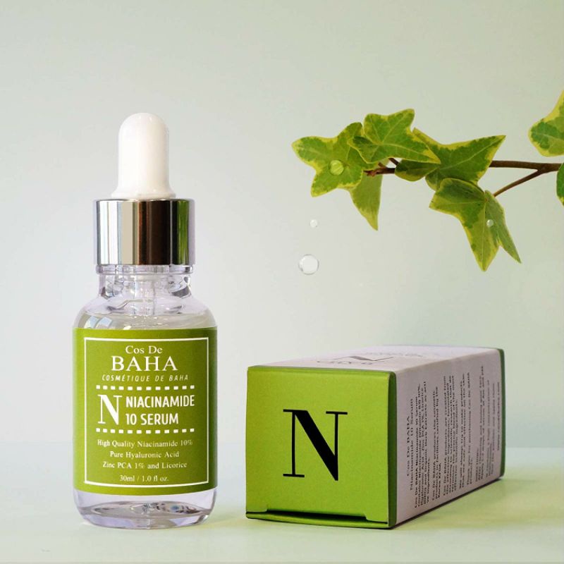 Serum dưỡng sáng da se khít lỗ chân lông Cos De BAHA Niacinamide 10% - 20%