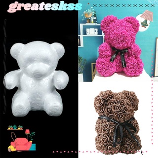 Greateskss 1Pc Fashion Foam Bear Mold DIY Craft Rose Flower Wedding Styrofoam Party Supplies