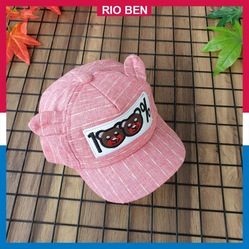 Nón bé nhỏ có tai kute, bé từ 1-3 tuổi RBN029