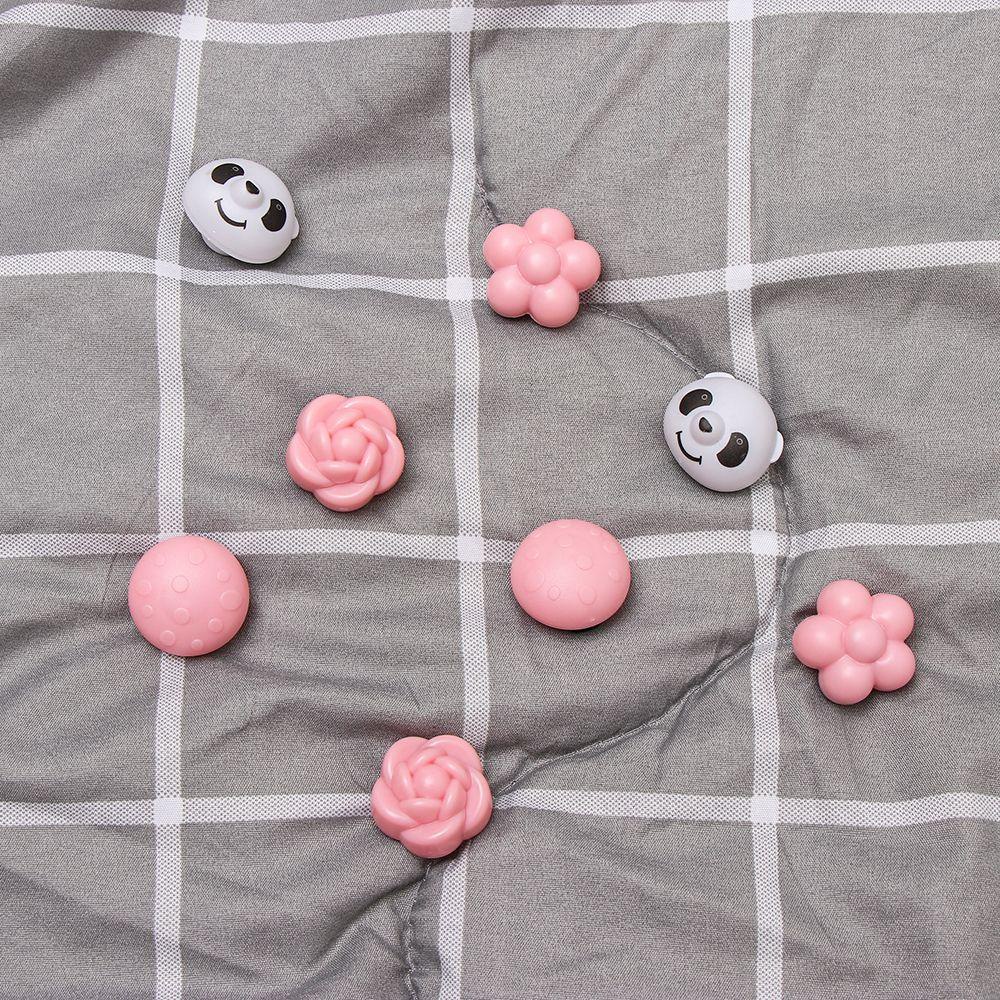 KUNHEV Bộ 8 Kẹp Cố Định Ga Trải Giường Chống Trượt Hình Cây Nấm / Gấu Trúc