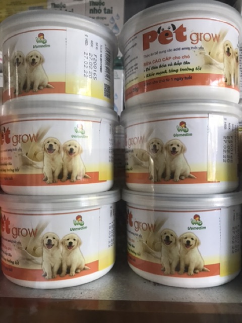 [lon 50g] Sữa cho chó con Pet Grow (không tiêu chảy)