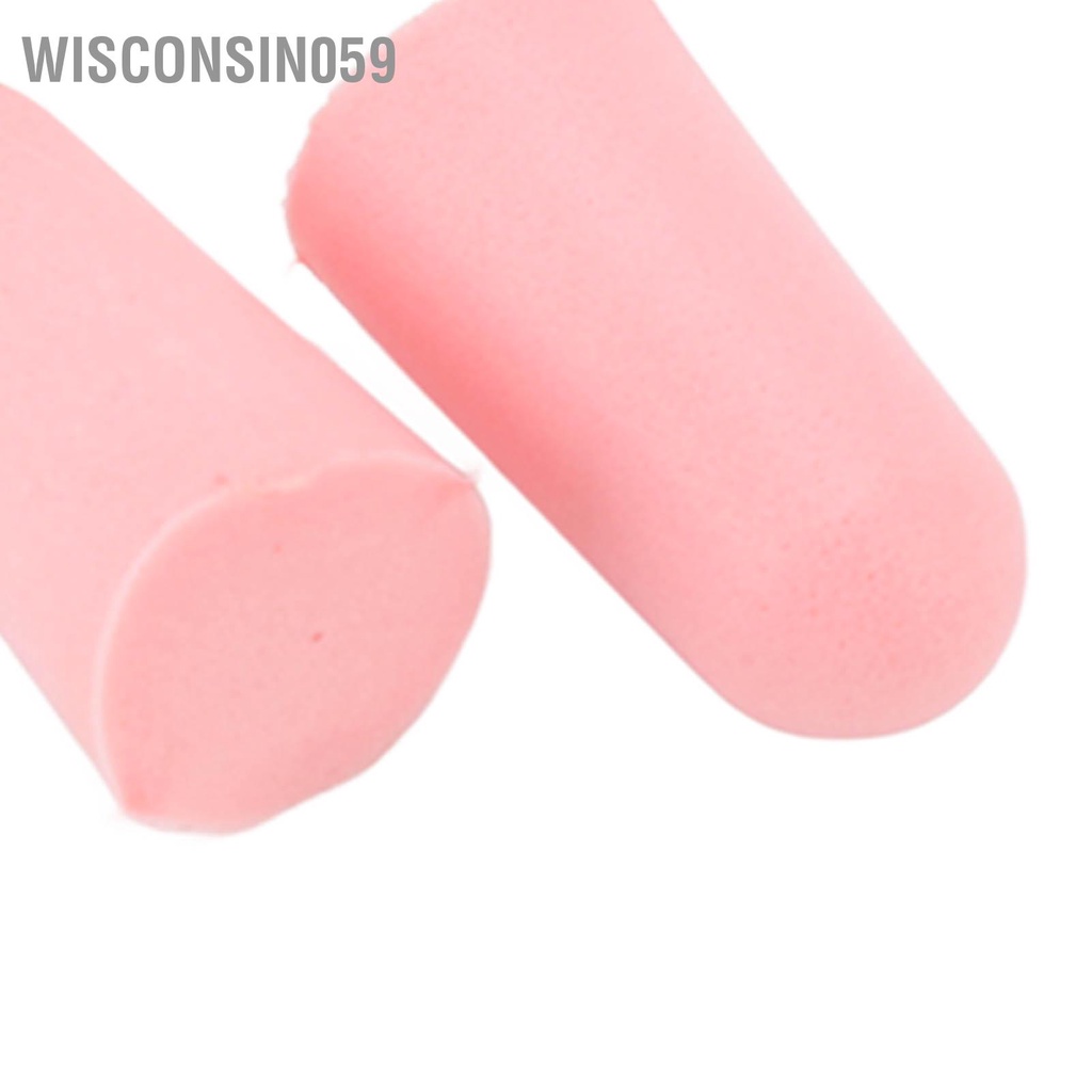 Wisconsin059 30 cái Bịt tai khi ngủ chống ồn Siêu mềm Bọt biển phục hồi chậm Tiếng Nút bịt cho giấc học tập làm việc