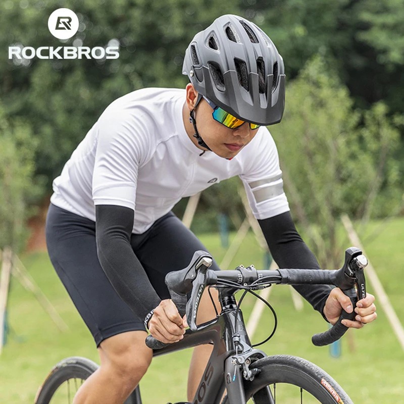 Rockbros Găng Cánh Tay Giữ Ấm Mềm Mại Co Giãn Thoáng Khí Cho Nam Nữ