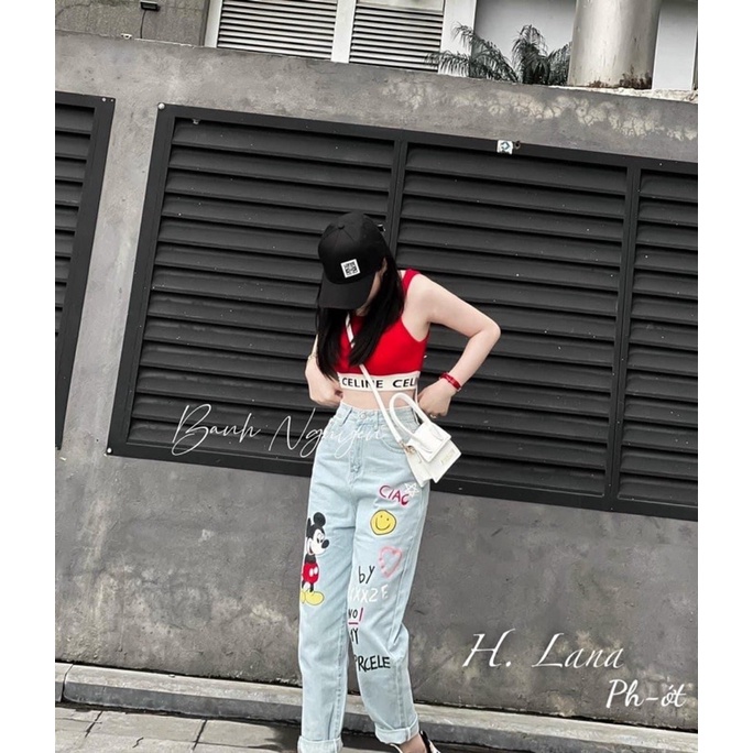 M480-QUẦN BAGGY MICKEY CỰC XINH