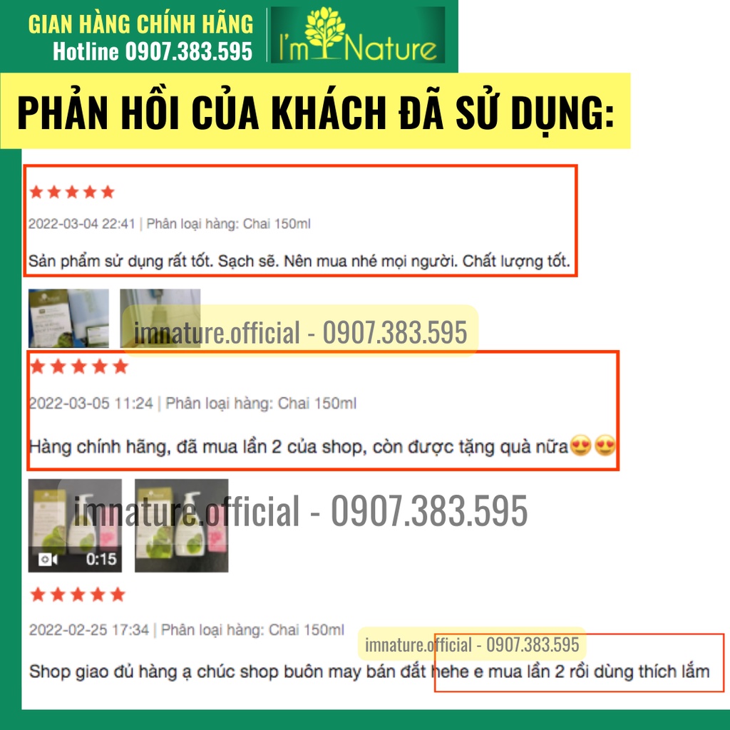 Dung Dịch Vệ Sinh Phụ Nữ Trầu Không I'm Nature Kacip Fatimah 150ml Chính Hãng