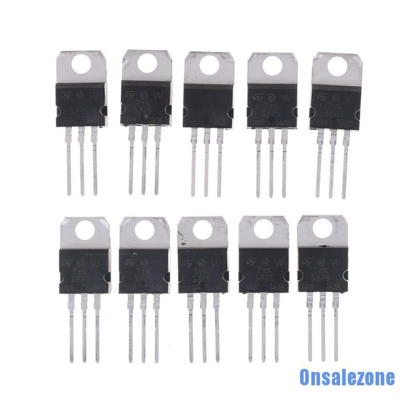 Bộ 10 Linh Kiện Bán Dẫn Tyn1225 25a 1200v Unidirec Tional Thyristor Triacs To-220