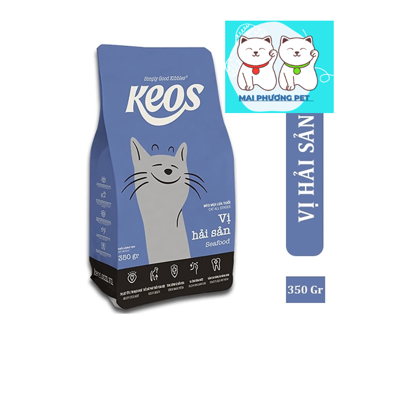 ￼Thức Ăn Cho Mèo Mọi Lứa Tuổi Keos Gói 350g