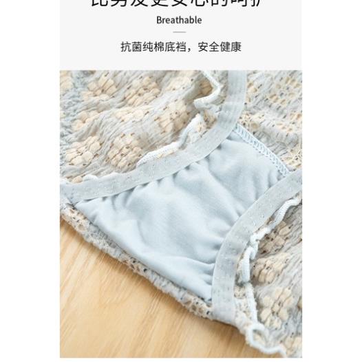 Quần Lót Nữ Cradin ❤️Quần Lót Thun Lạnh Ngàn Hoa Vân Nổi Co Dãn 4D 538