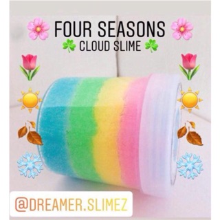 SLIME BỐN MÙA 🍬 FOUR SEASONS I SLIME MÂY SIÊU TƠI I SLIME MÂY TỪ TUYẾT MỸ I CLOUD SLIME SIÊU BÔNG TƠI KHÔ I
