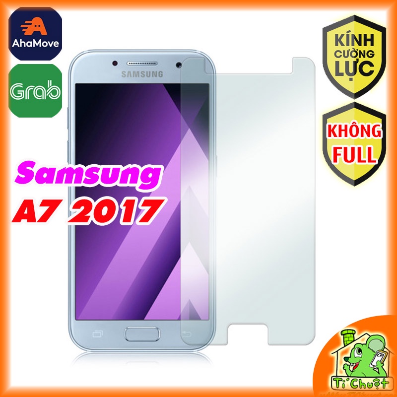 [Ảnh Thật] Kính CL Samsung A7 2017 A720 - Cường Lực 2.5D Không FULL, 9H-0.26mm