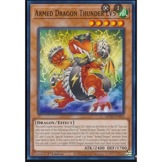 Thẻ bài yugioh - armed dragon thunder lv5 - mp22-en003 - common 1st edition - effect monster