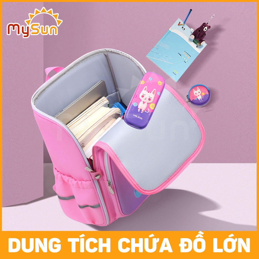 Balo cặp đi học chống gù lưng trẻ em học sinh tiểu học kiểu Nhật Bản, Ba lô cao cấp cho bé trai, gái MySun
