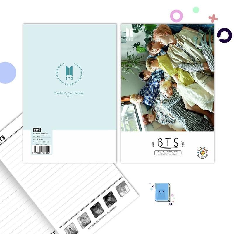 Vở học sinh BTS  nhiều màu