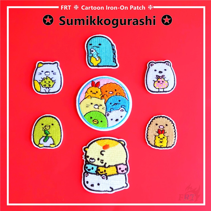 Miếng dán ủi thêu hình Sumikkogurashi dòng 02