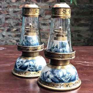 Đèn dầu men rạn mẫu 01 - gốm sứ bát tràng chính hiệu