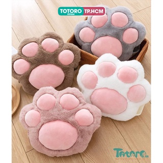 Túi sưởi điện trong gối đút tay Chân Mèo lông dài mịn cao cấp