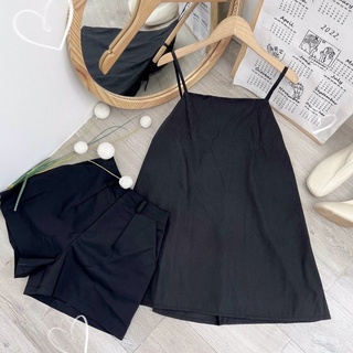 Set áo 2 dât buộc lưng quần short
