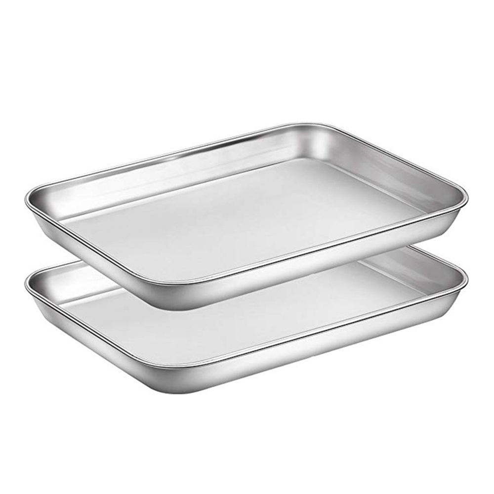 Khay Nướng Bánh Bằng Thép Không Gỉ Dễ Vệ Sinh Tiện Dụng Cho Nhà Bếp